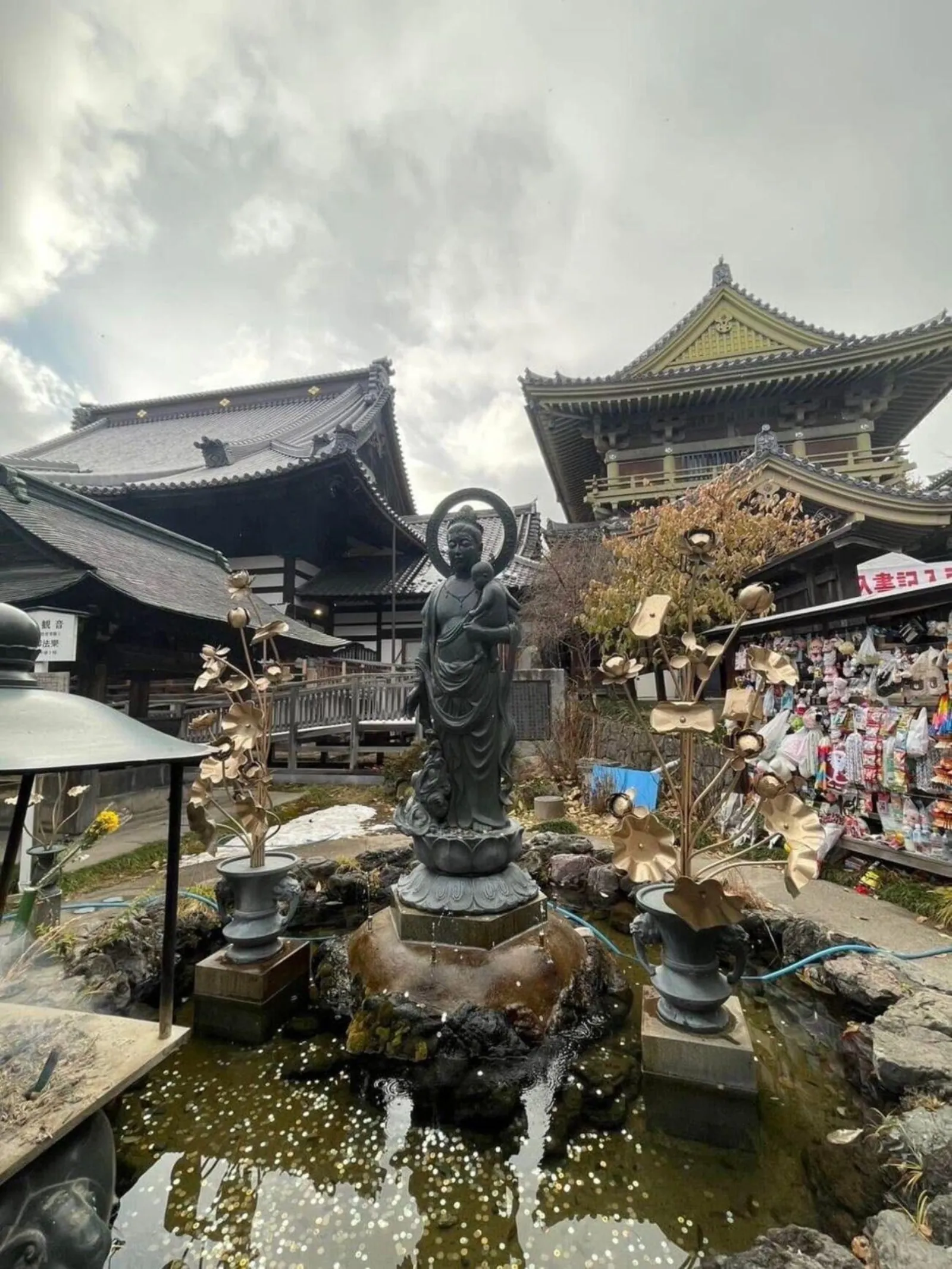 The grounds of Zenko-ji temple in Nagano